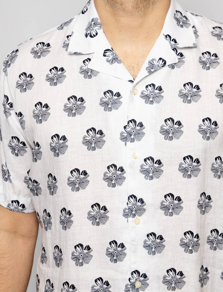 Мужская рубашка короткий рукав  PIERRE CARDIN C6 45011.0288/1019