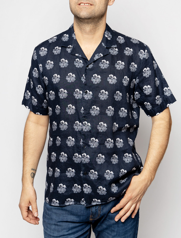 Мужская рубашка короткий рукав  PIERRE CARDIN C6 45011.0288/6000