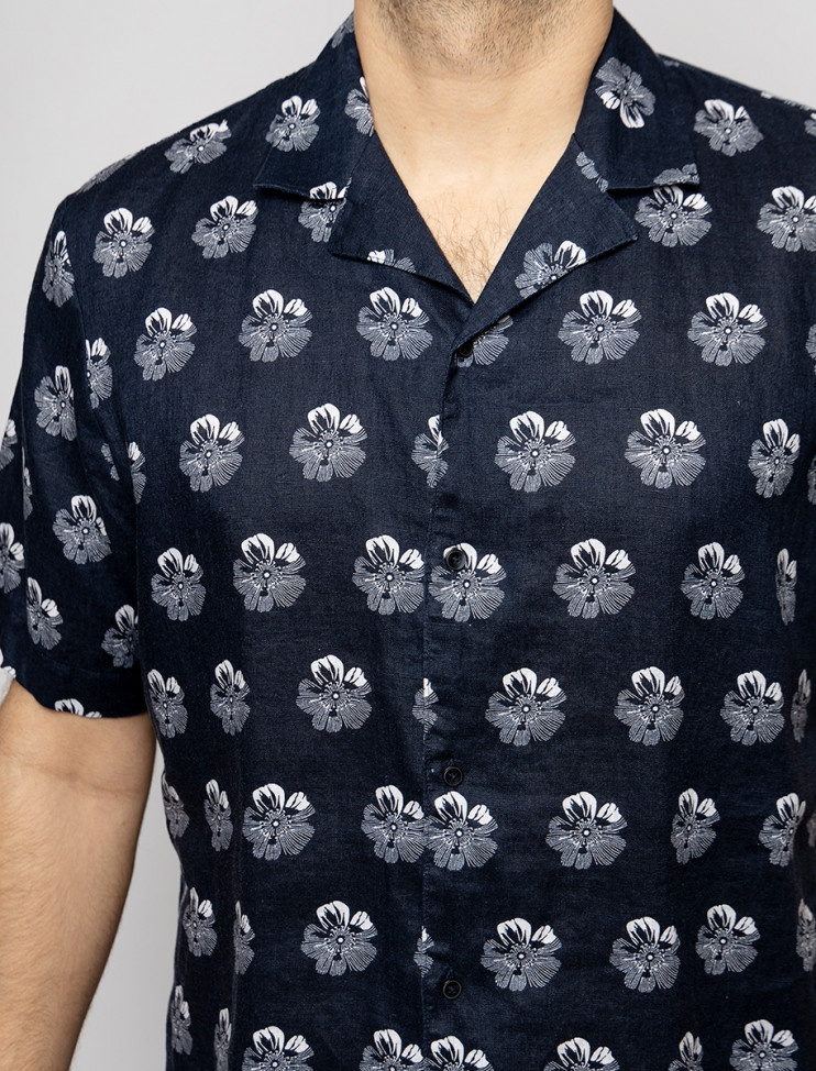 Мужская рубашка короткий рукав  PIERRE CARDIN C6 45011.0288/6000