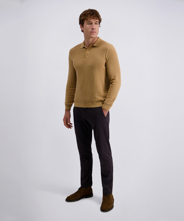 Мужское поло длинный рукав  C5 51414.5105/8018