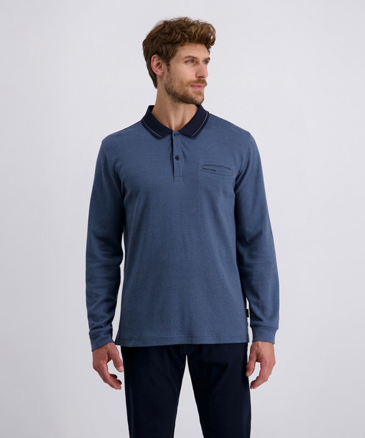 Мужское поло длинный рукав  C5 30764.3071/6226