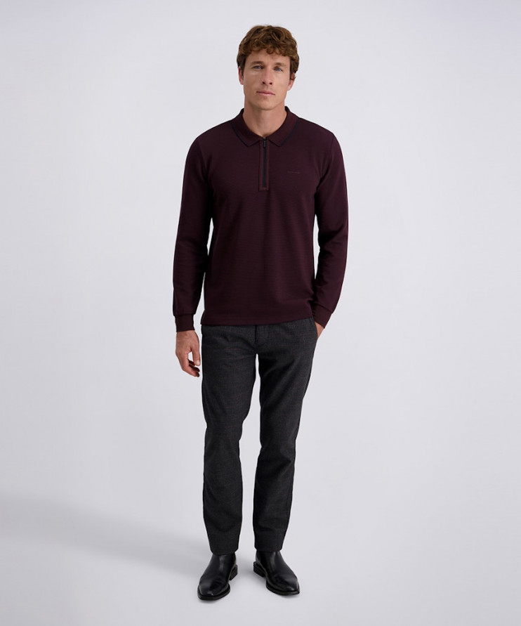 Мужское поло длинный рукав  C5 30775.3072/4313