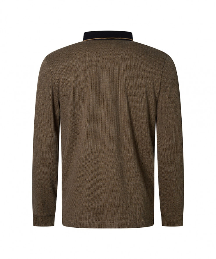 Мужское поло длинный рукав  C5 30794.3074/8018