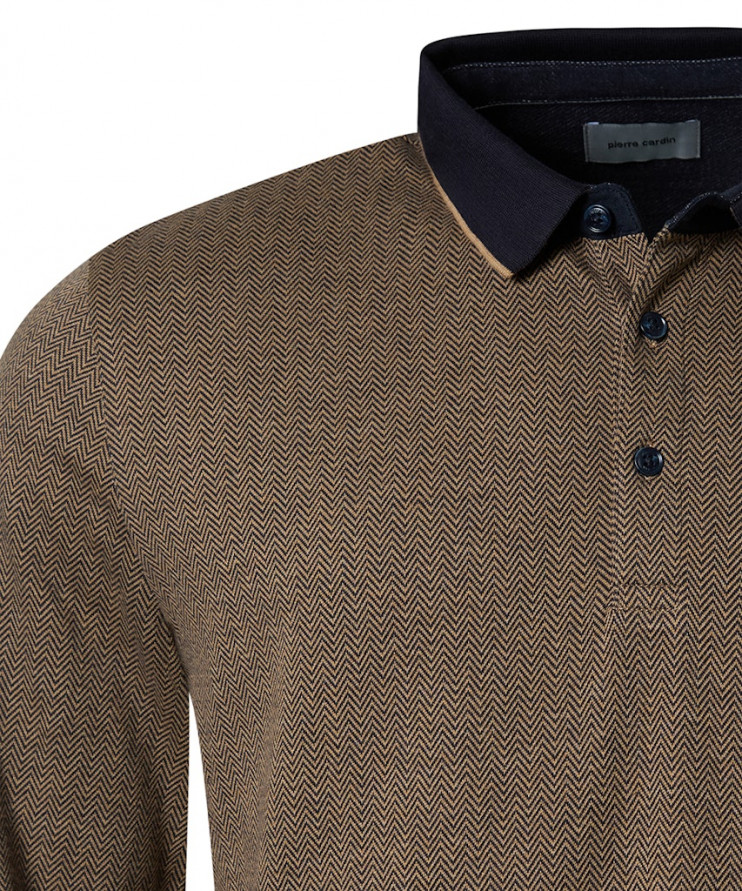 Мужское поло длинный рукав  C5 30794.3074/8018