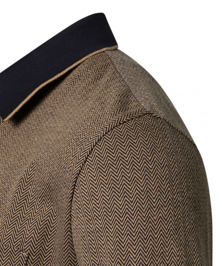 Мужское поло длинный рукав  C5 30794.3074/8018