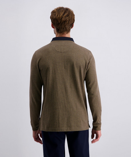 Мужское поло длинный рукав  C5 30794.3074/8018