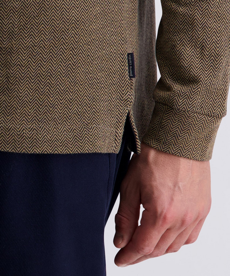 Мужское поло длинный рукав  C5 30794.3074/8018