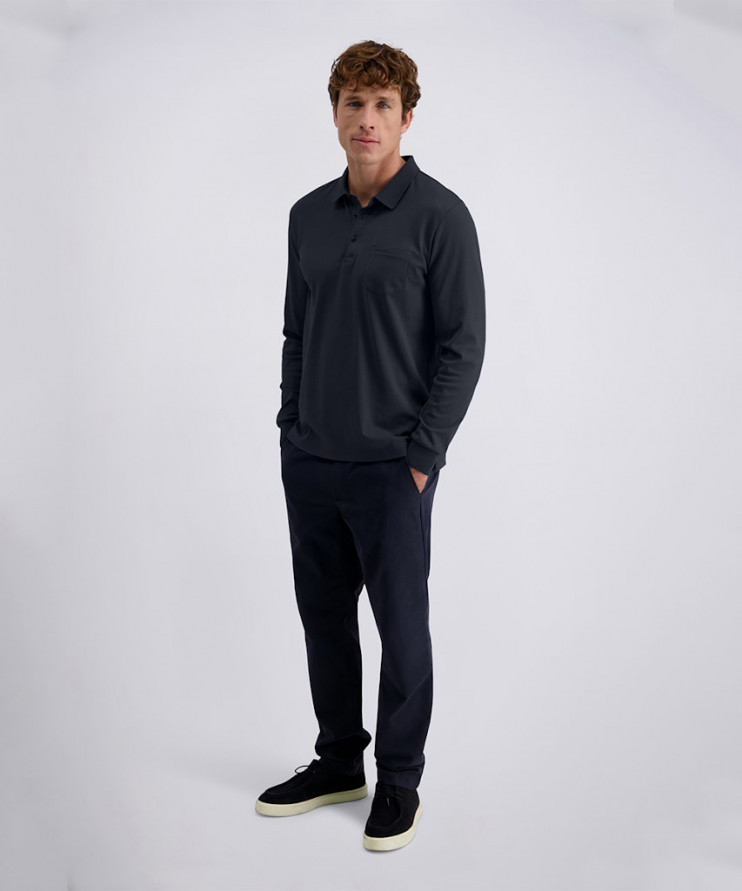 Мужское поло длинный рукав  C5 30754.3070/6325