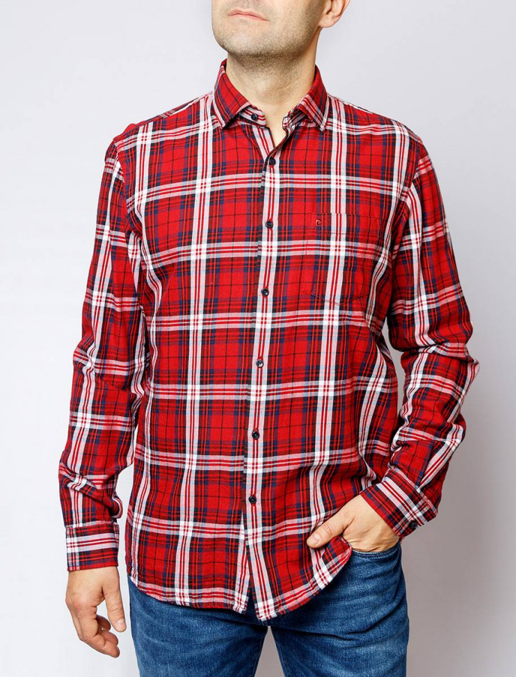 Мужская рубашка длинный рукав  PIERRE CARDIN C6 41013.0189/4221