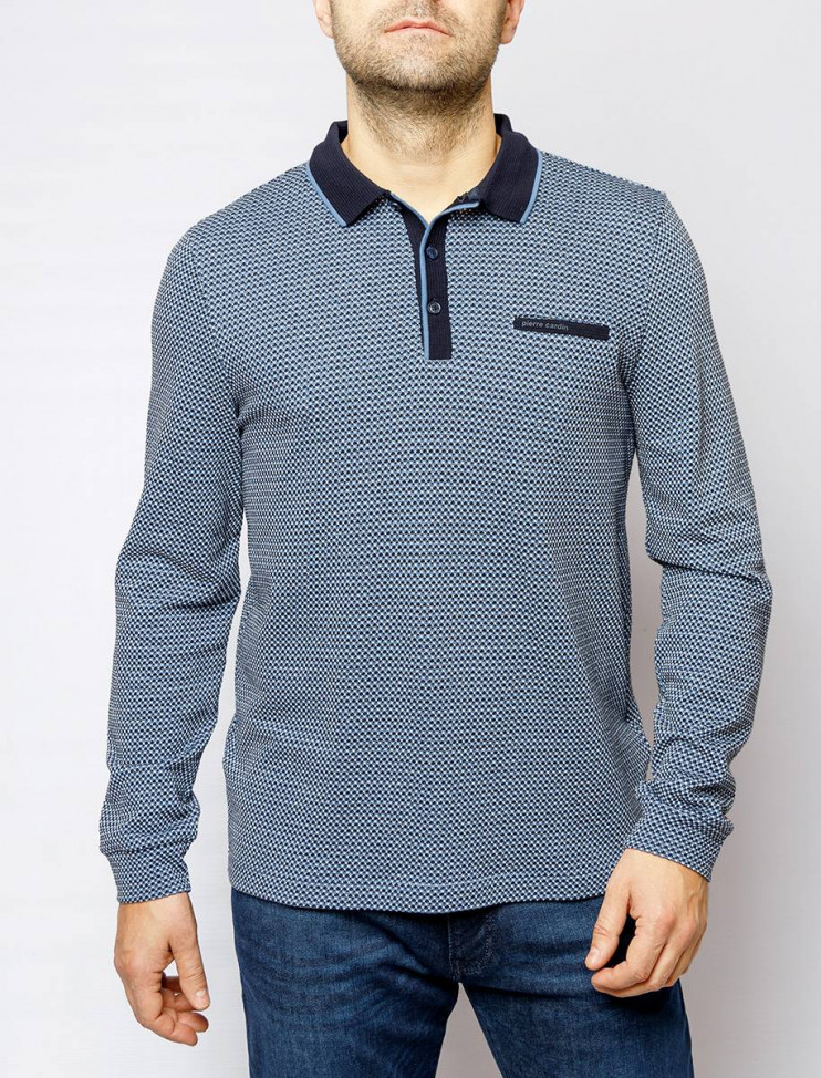 Мужское поло длинный рукав  C5 30354.3030/6124