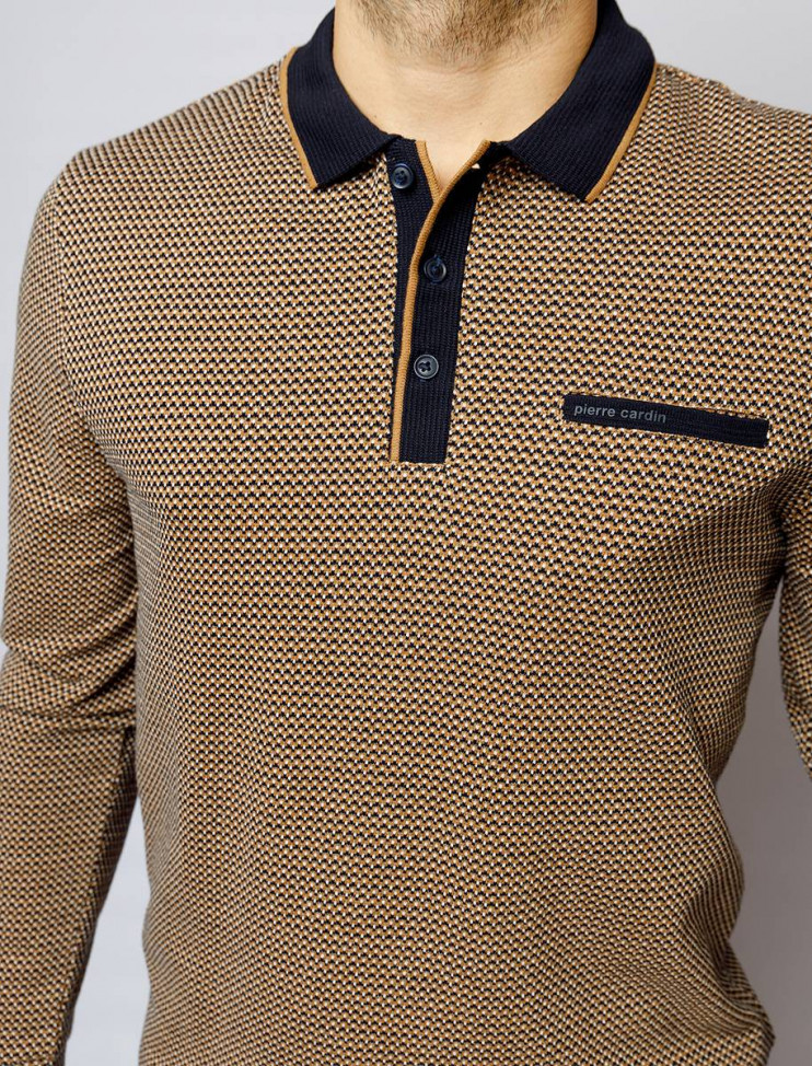 Мужское поло длинный рукав  C5 30354.3030/8215