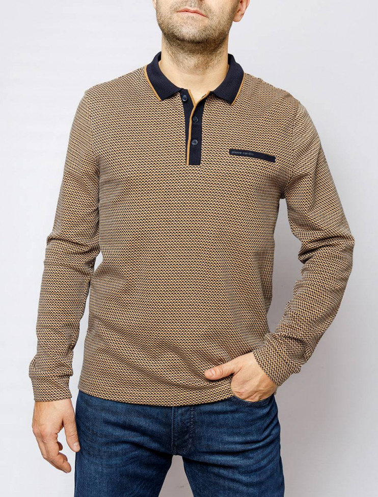 Мужское поло длинный рукав  C5 30354.3030/8215