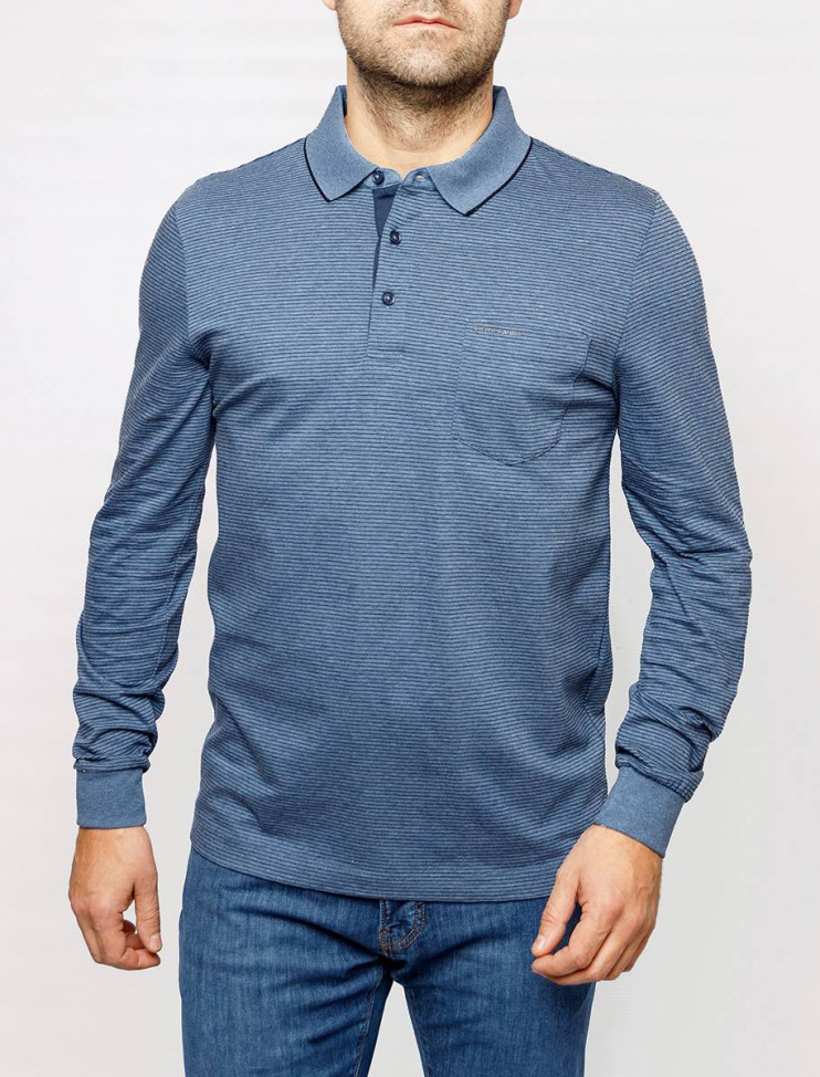 Мужское поло длинный рукав  C5 30414.3036/6124