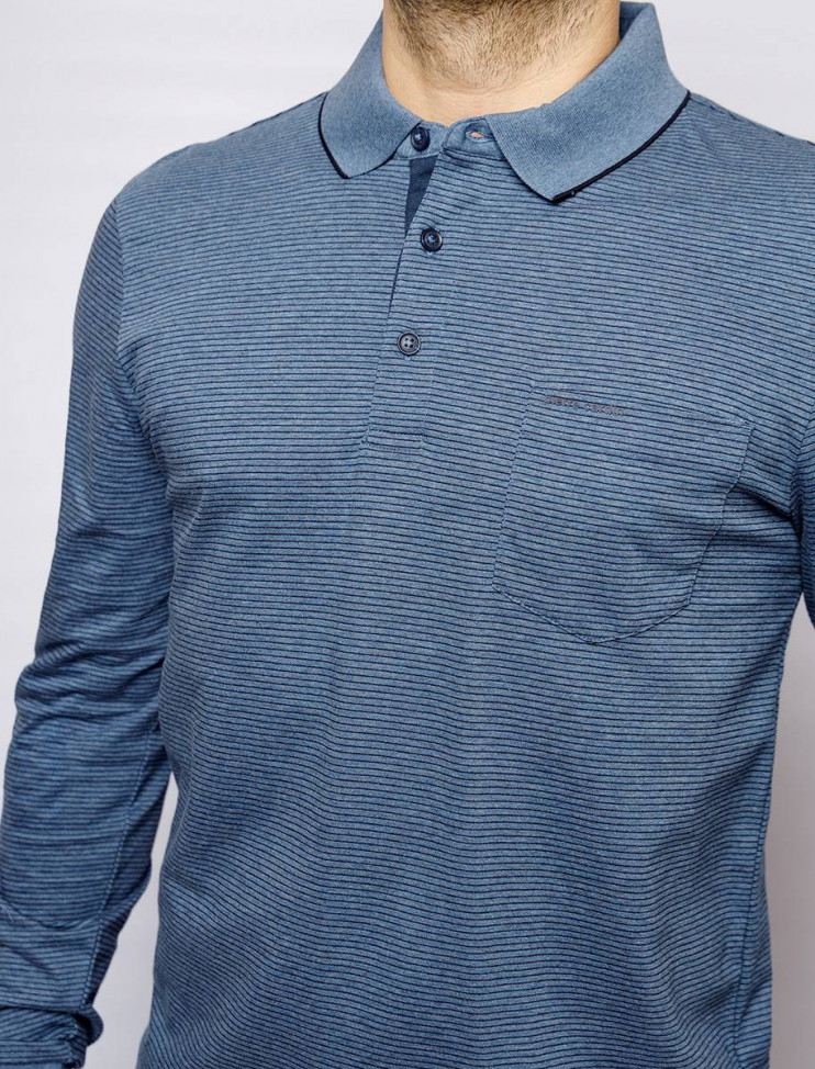 Мужское поло длинный рукав  C5 30414.3036/6124