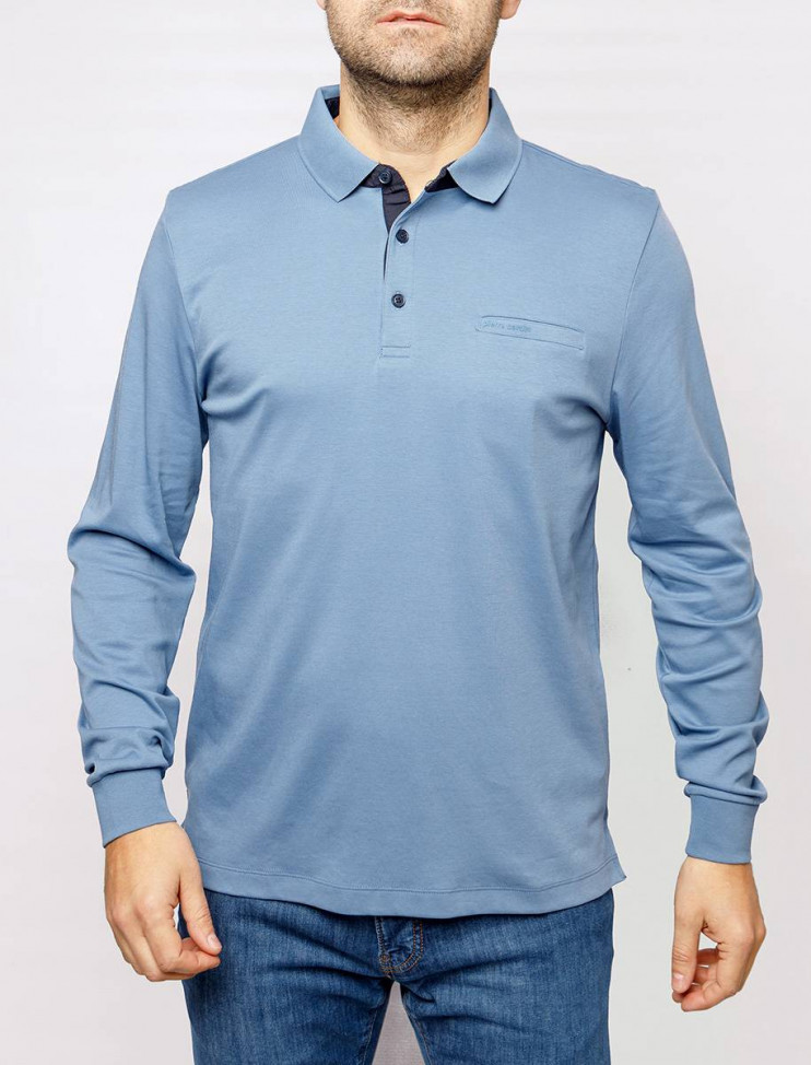 Мужское поло длинный рукав  C5 30304.3005/6124