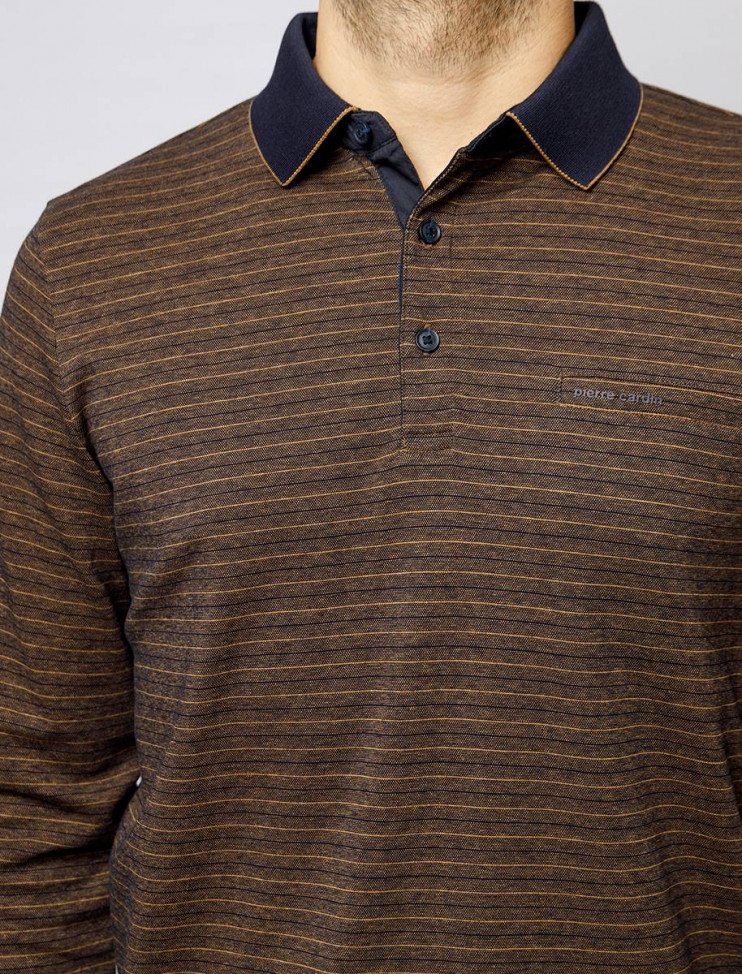 Мужское поло длинный рукав  C5 30314.3026/8215