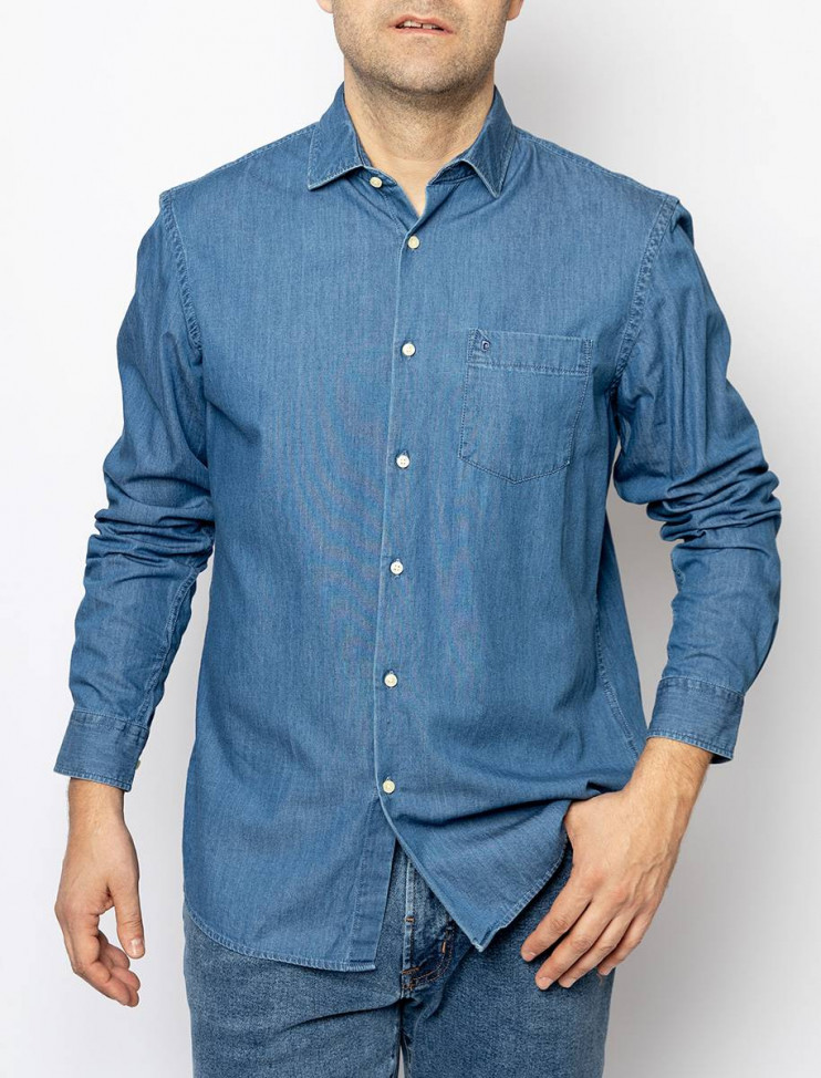 Мужская рубашка длинный рукав  PIERRE CARDIN C6 41014.0260/6227