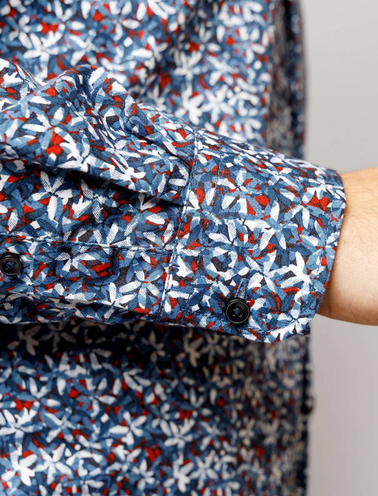 Мужская рубашка длинный рукав  PIERRE CARDIN C6 41017.0186/6000