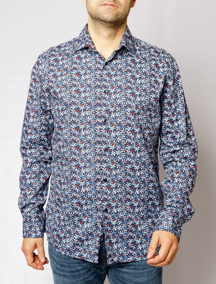 Мужская рубашка длинный рукав  PIERRE CARDIN C6 41017.0186/6000