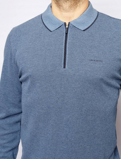 Мужское поло длинный рукав  C5 30365.3029/6124