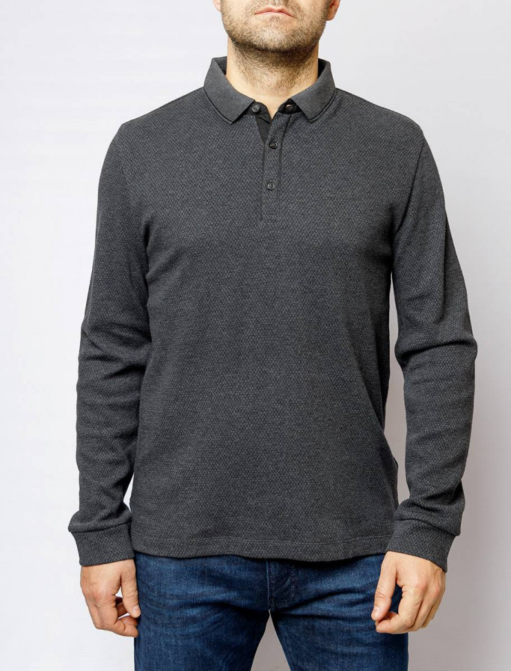 Мужское поло длинный рукав  C5 30324.3027/9314